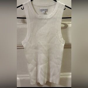 NWOT Calvin Klein Jeans White Ribbed Tank Top size Medium